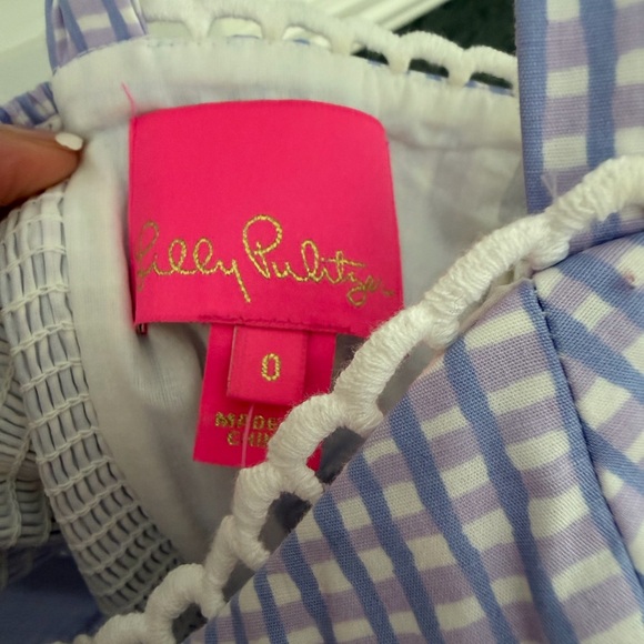 Lilly Pulitzer Purple Gingham Maxi Dress - Picture 4 of 4